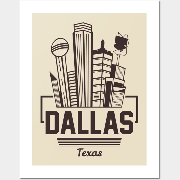 Dallas, Texas Wall Art by OFM